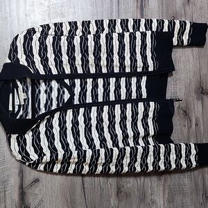 St. John Sport Vintage Sweater Set In Black And White With Flaws